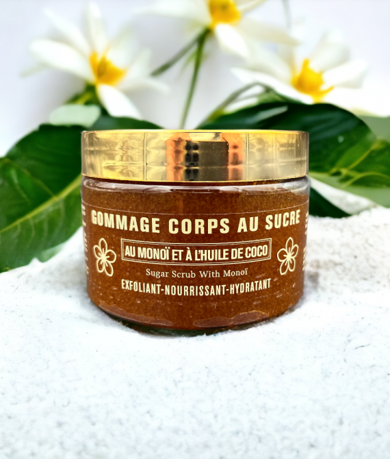 GOMMAGE CORPS AU SUCRE ET AU MONOI 300ML