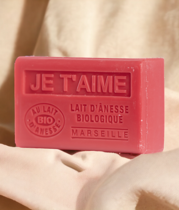 SAVON JE T’AIME AU LAIT D’ANESSE BIO 125G