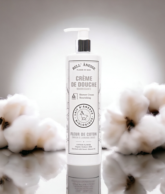 CRÈME DOUCHE FLEUR DE COTON LAIT D’ÂNESSE BIO 400ML