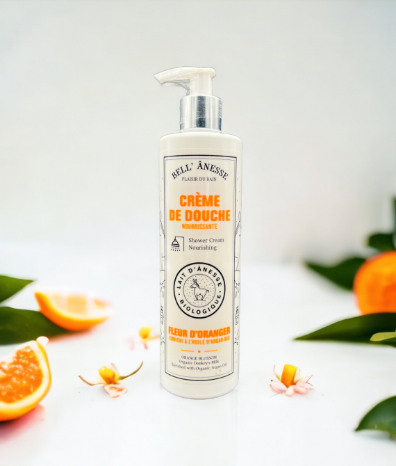 ORGANIC DONKEY MILK ORANGE BLOSSOM SHOWER CREAM 400ML