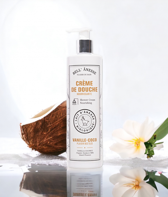 VANILLA COCONUT ORGANIC DONKEY MILK SHOWER CREAM 400ML