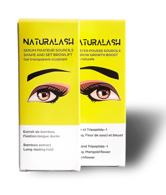 DUO SOURCILS “REGARD INTENSE” BOOSTER POUSSE SOURCILS + GEL SCULPTANT SÉRUM FIXATEUR