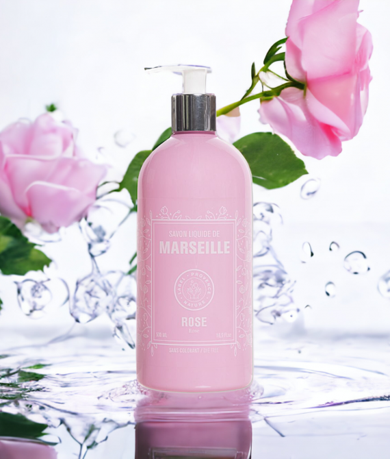 SAVON LIQUIDE DE MARSEILLE ROSE 500ML/1000ML