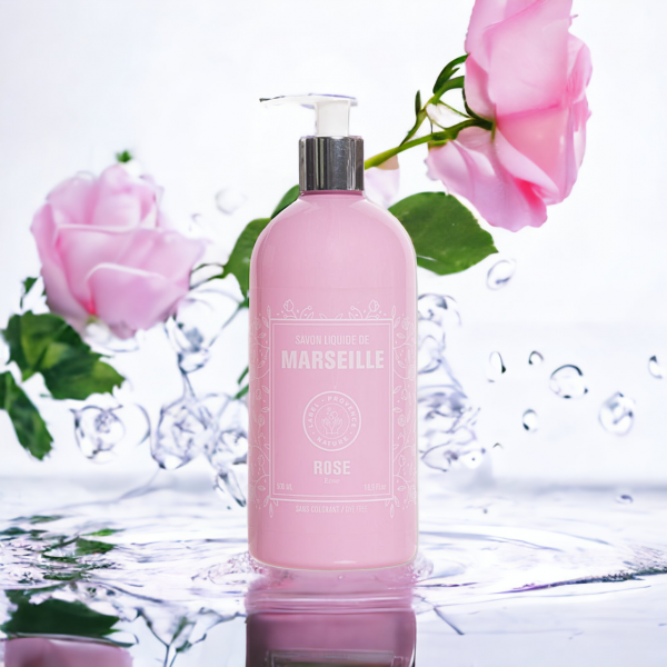 SOAP LIQUIDE DE MARSEILLE ROSE Label Provence Nature