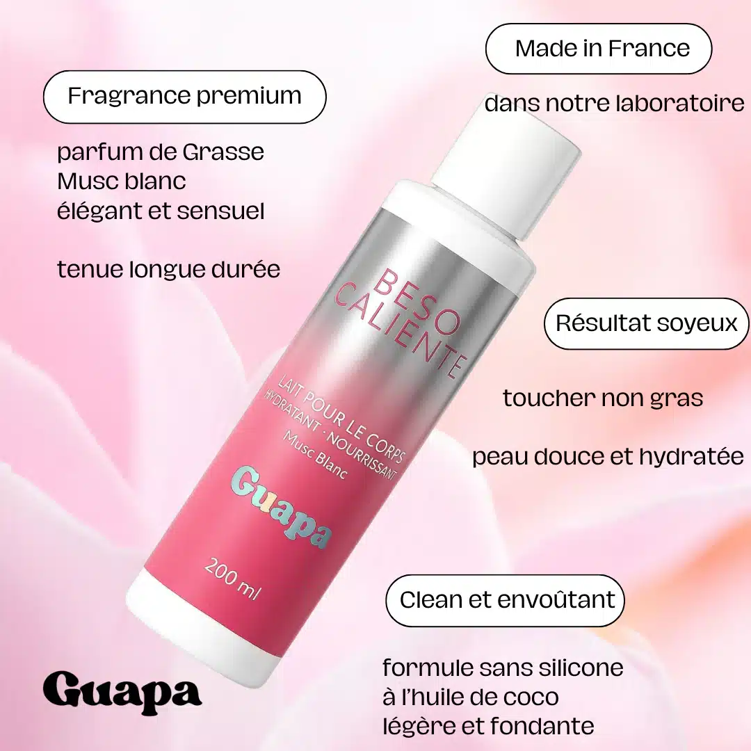 Lait pour le corps hydratant - nourrissant - GUAPA - Musc blanc – Image 4