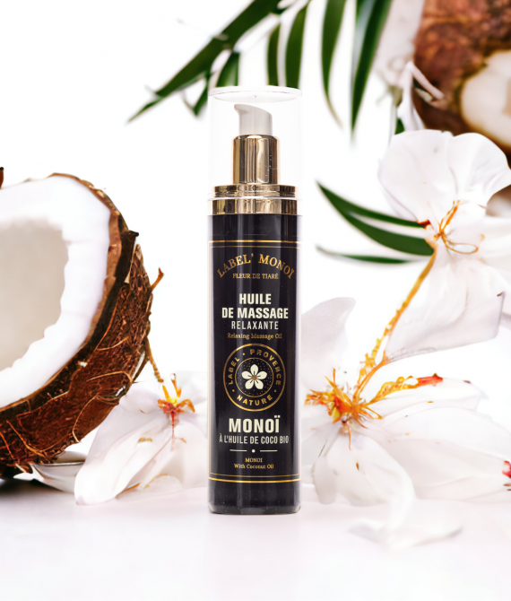 HUILE DE MASSAGE MONOI BIO AUX 4 HUILES 120ML