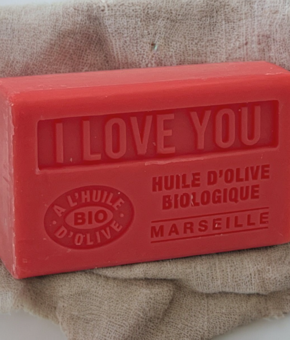 SAVON I LOVE YOU À L’HUILE D’ OLIVE BIO 125G