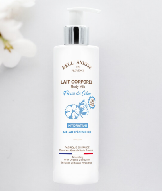 LAIT CORPOREL FLEUR DE COTON AU LAIT D’ANESSE BIO 250ML