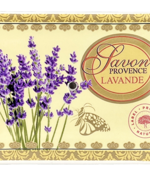 PORTE SAVON LAVANDE JAUNE